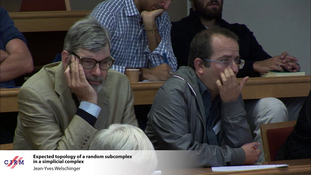 Jean-Yves Welschinger: Expected topology of a random subcomplex in a simplicial complex