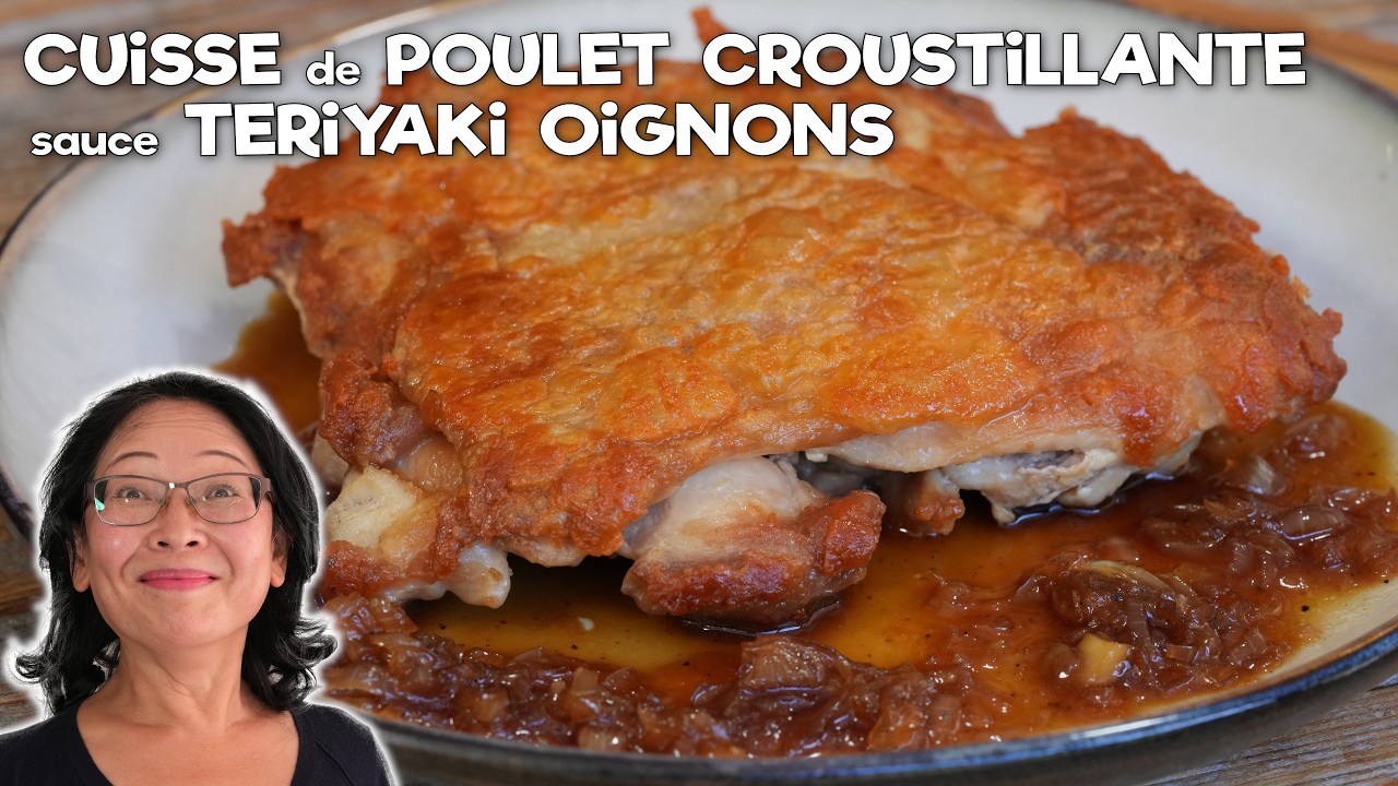 🍗 Cuisse de Poulet Croustillante Sauce Teriyaki aux Oignons ✨ Si simple et irrésistible !