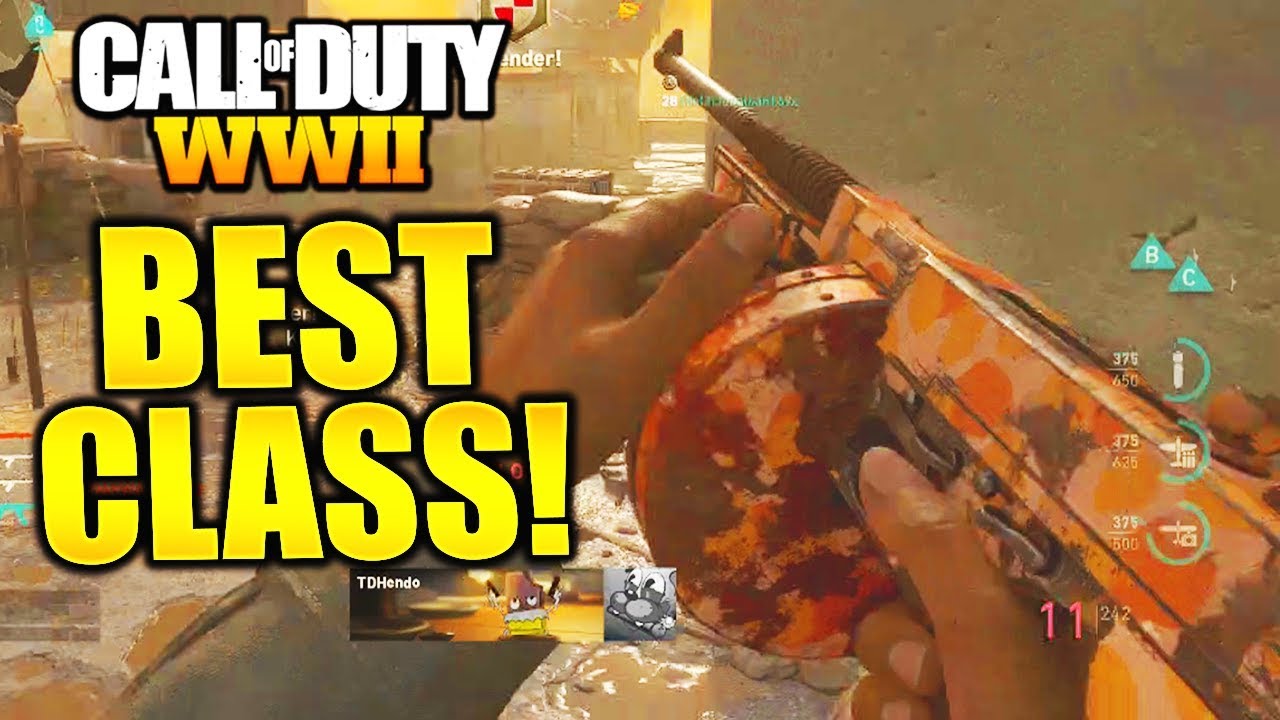 THIS SMG KILLS SO FAST! M1928 BEST CLASS SETUP COD WW2 THOMPSON BEST CLASS SETUP WW2 M1928!
