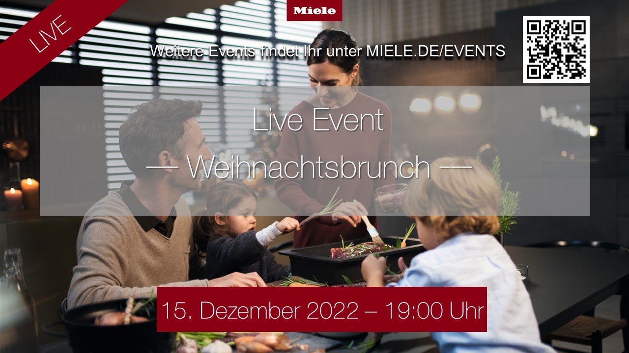 Live Event – Weihnachtsbrunch mit Miele Koch- und Backzubehör einfach zubereitet