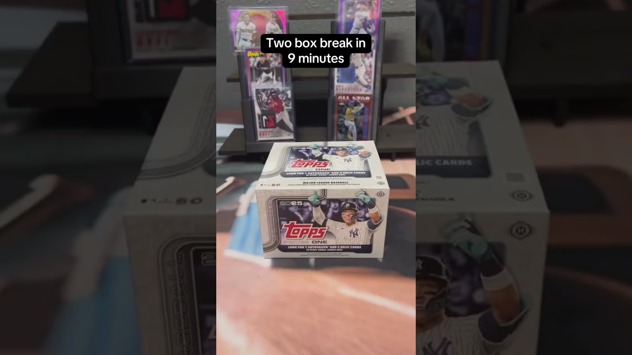 Topps series 1 and series 2 break in 9 minutes 