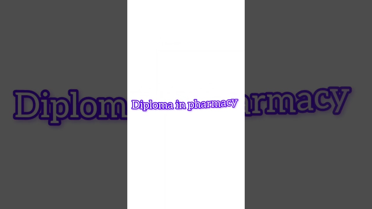 Diploma course in medical | Diploma in Pharmacy #pharmacy #pharma #course #career #scope