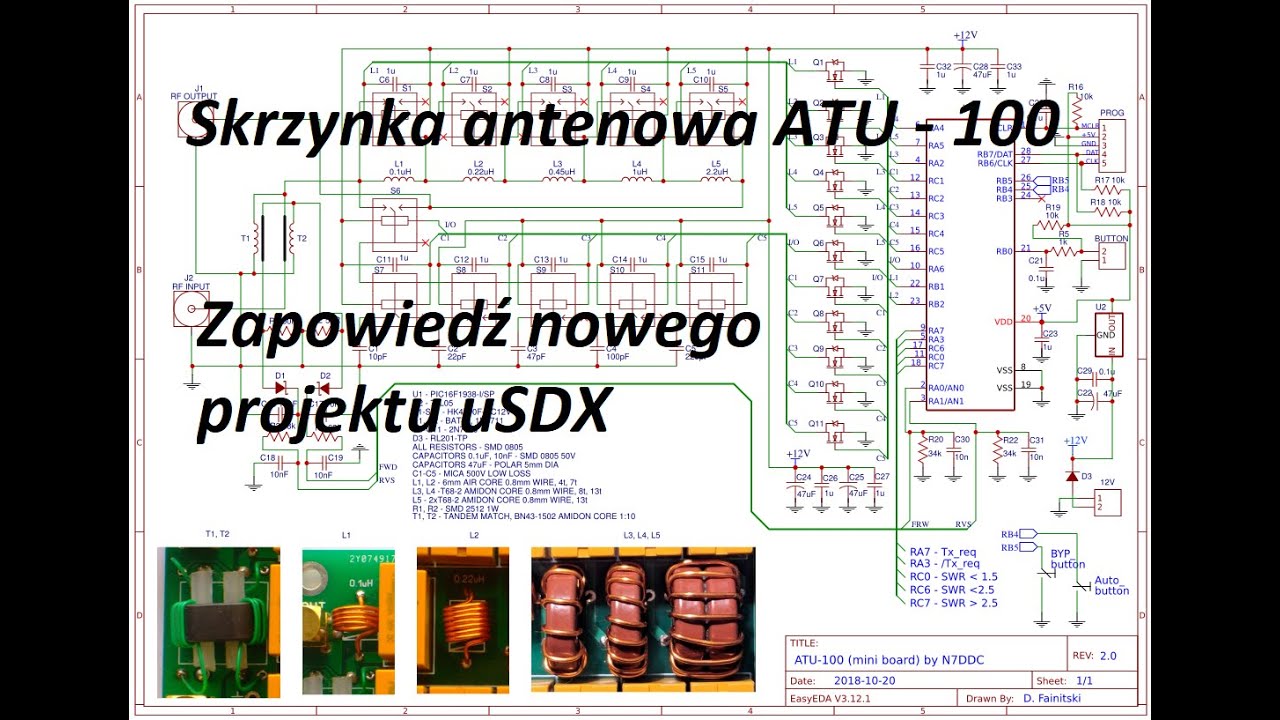 ATU-100 zmontowana i zapowiedź uSDX Transceiver QRP