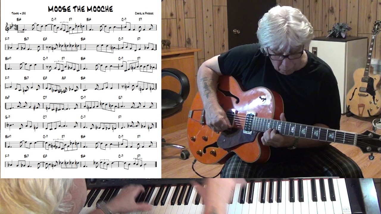 MOOSE THE MOOCHE ( slow ) - Jazz guitar & piano cover ( Charlie Parker )