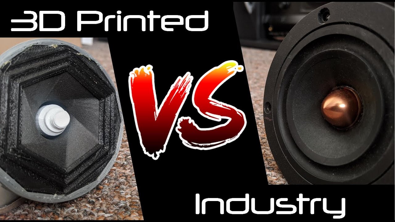 3D Printed Speaker Drivers vs Industry Speaker Drivers