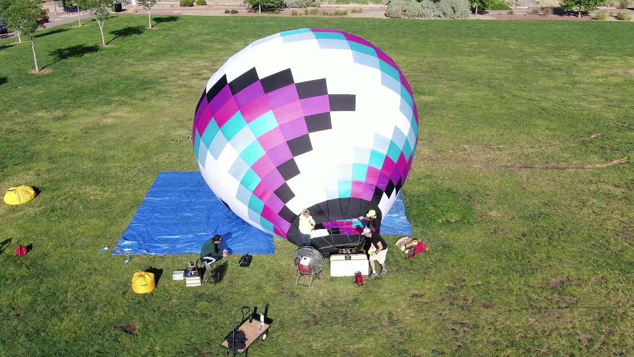 7500 cu ft Remote Control Balloon Inflation, Parachute Top, and Flight