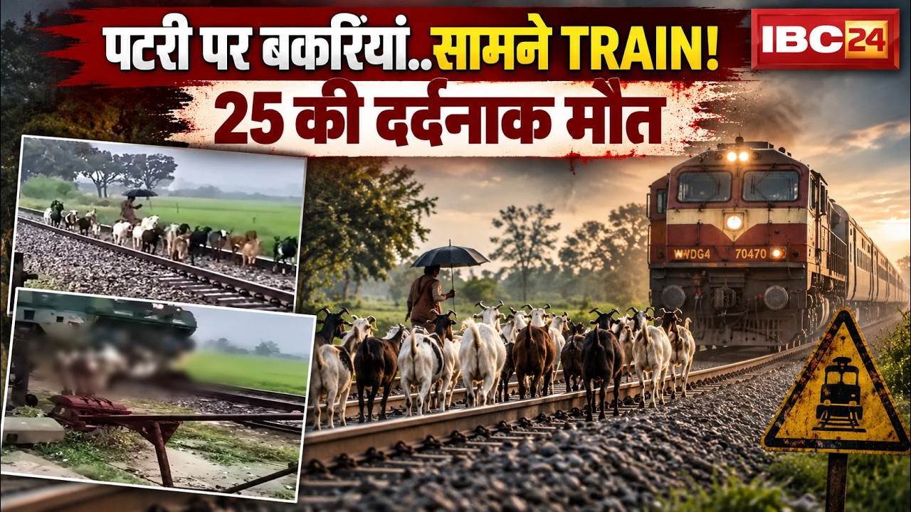 Pratapgarh Train Accident Video: 25 goats run over by Intercity Express. Watch the horrifying VID...