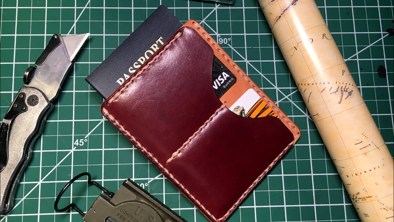 Making a Leather Passport Sleeve Wallet