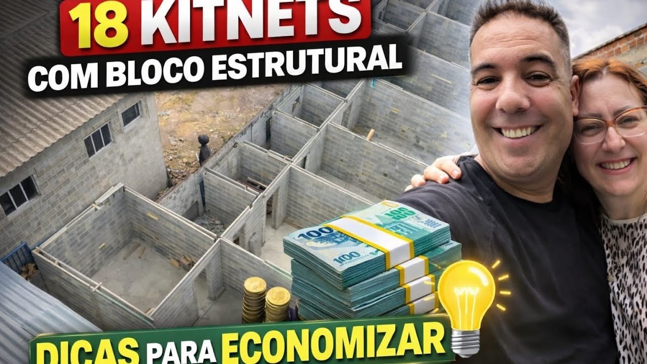 18 KITNETS com Bloco Estrutural - Dicas de Economia 