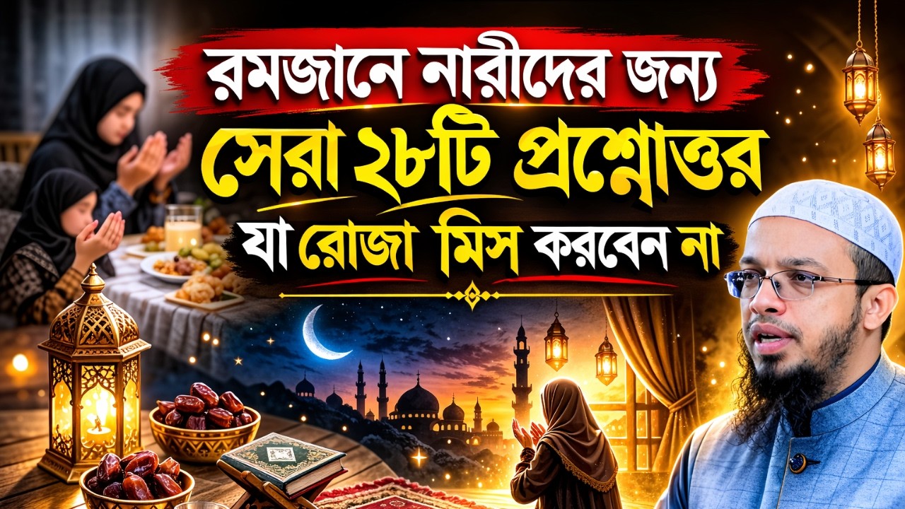 রমজানে নারীদের জরুরি ১৫টি প্রশ্নের উত্তর | শায়খ আহমাদুল্লাহ প্রশ্নোত্তর ২০২৬ | Shaikh Ahmadullah Waz