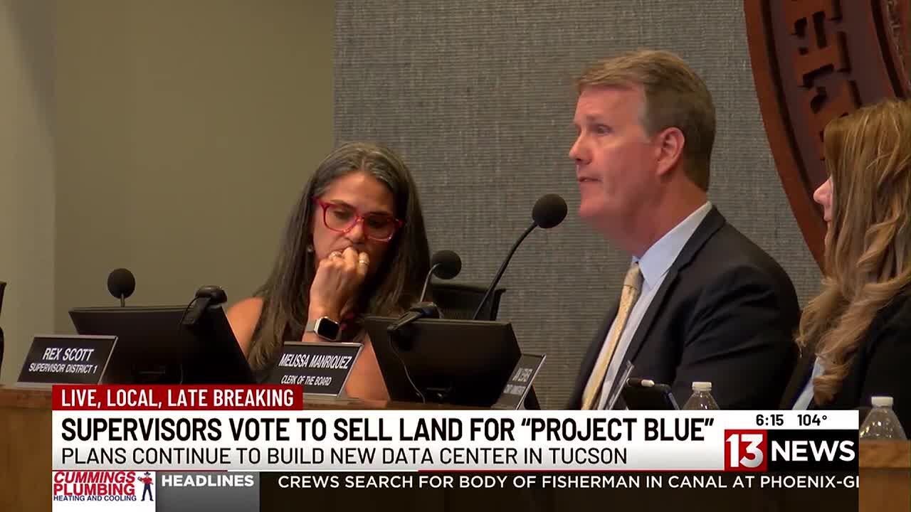 Pima County Board of Supervisors approve land deal for ‘Project Blue’ data center
