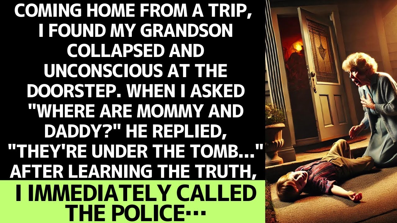 My grandson was unconscious on the doorstep. When I asked about his parents…