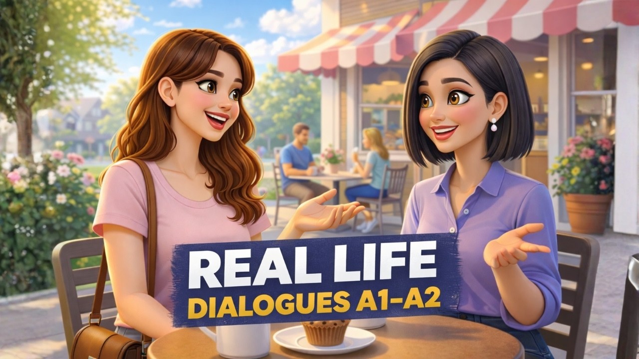10 Simple English Conversations for Beginners (A1-A2) | Real-Life Dialogues