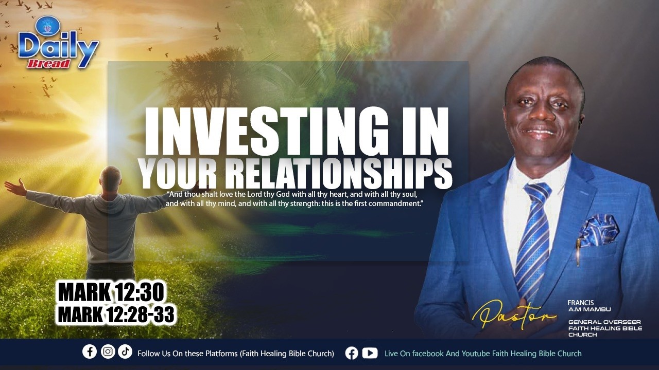II Daily INVESTING IN YOUR RELATIONSHIPS  II Pst. France A.M Mambu II (2/21/2026)