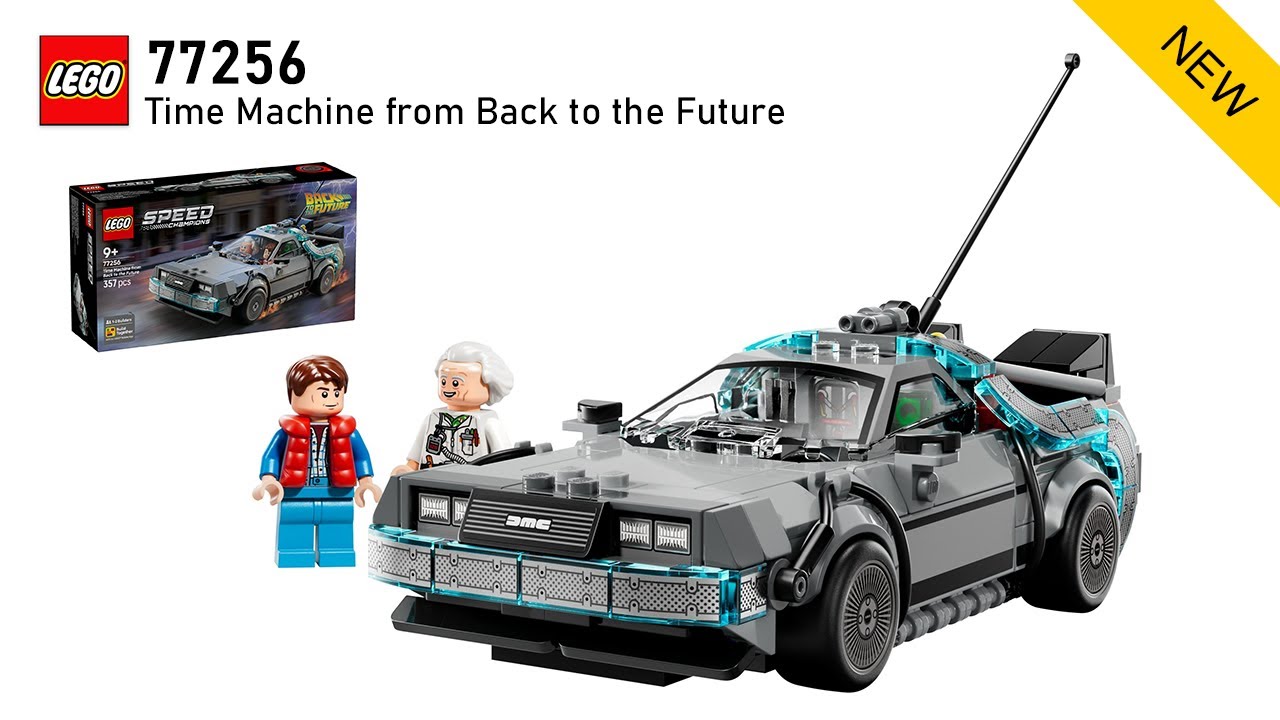 LEGO Speed Champions 77256 Time Machine from Back to the Future (2026) - unbox and speed building
