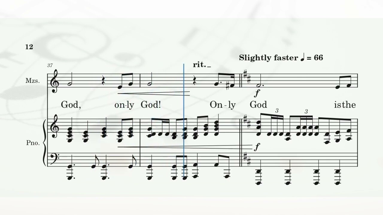 Only God - SAB: Mezzo-Soprano Part - Arranged by Mary McDonald