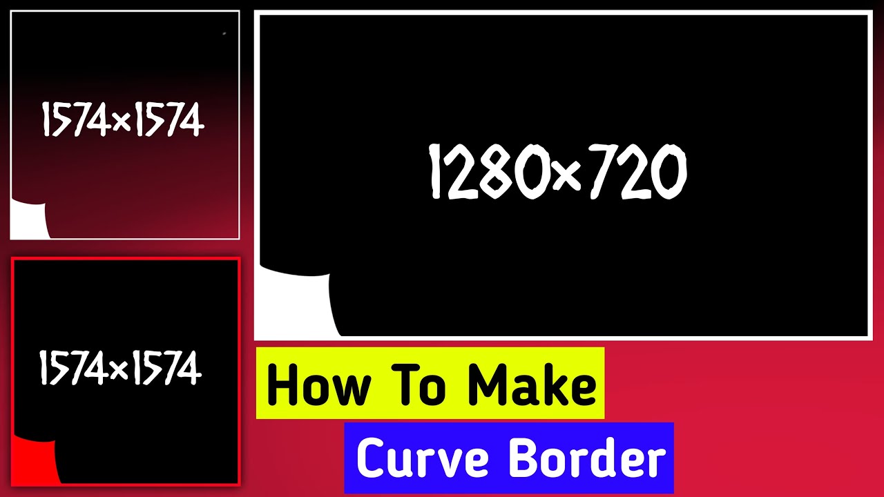 How To Make Curve Borders Like Urdu_1 || How To Create Curve Borders || 