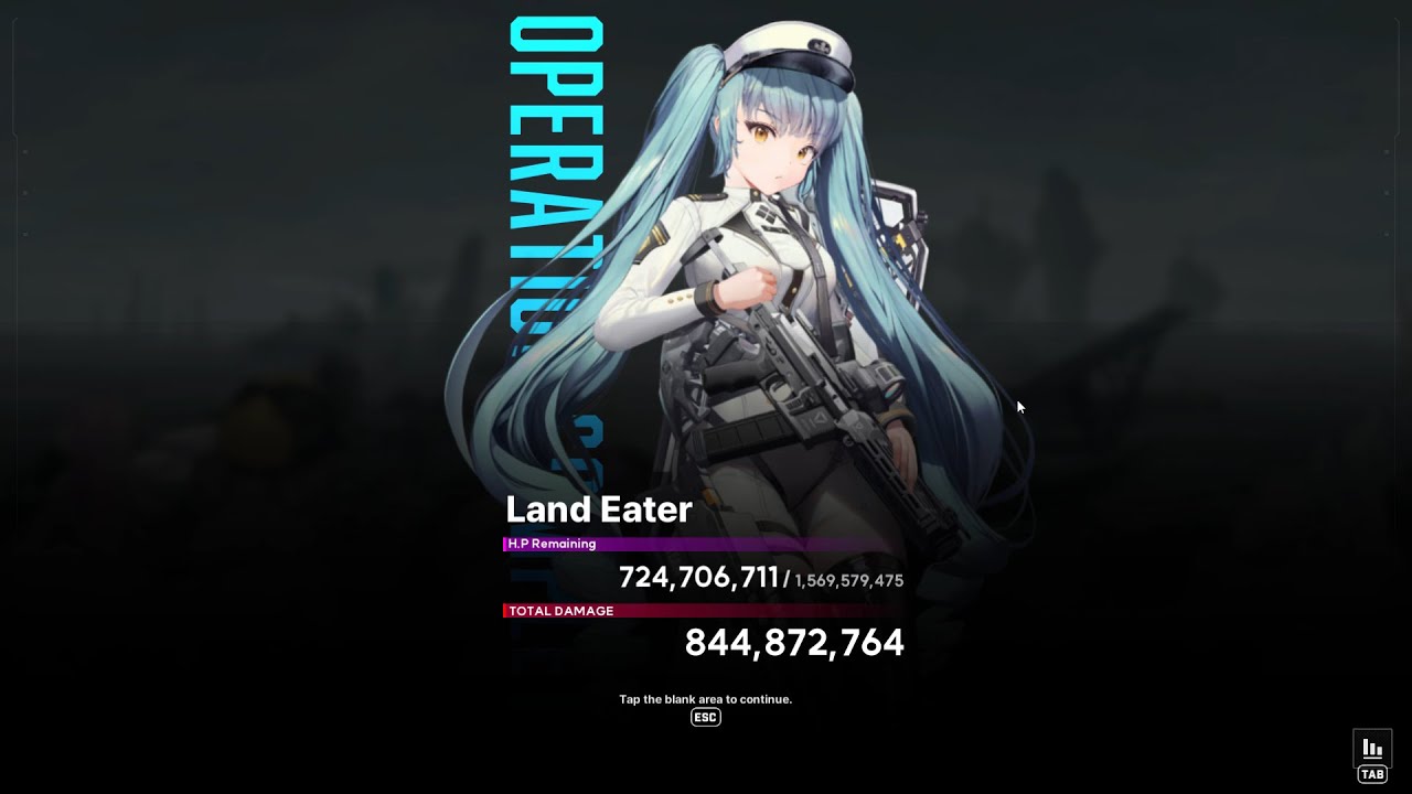 NIKKE Union Raid S8 - Land Eater 10 - Mock Battle (844,872,764 Damage)