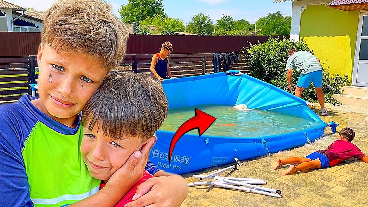 🆘Наш бассейн сломался😰💦/ Мы останемся без БАССЕЙНА?