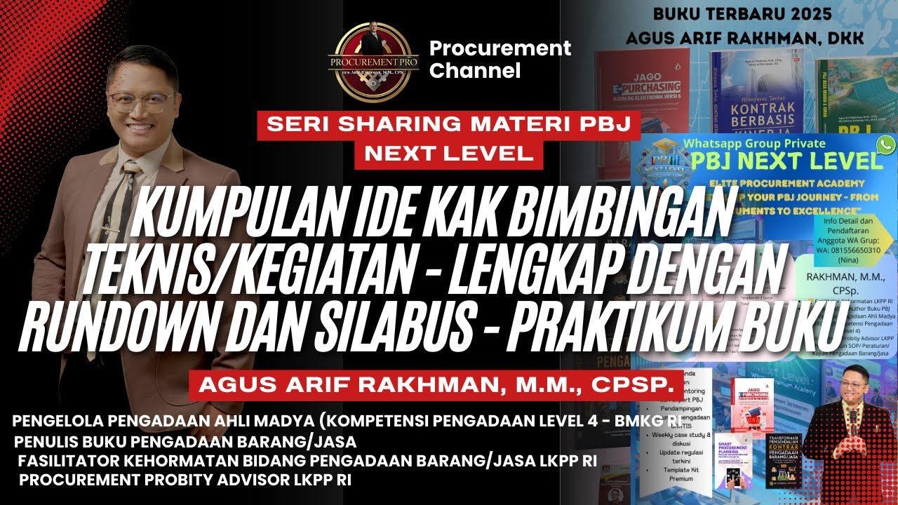 Kumpulan Ide KAK Bimtek Lengkap Dengan Rundown dan Silabus - Praktikum Buku