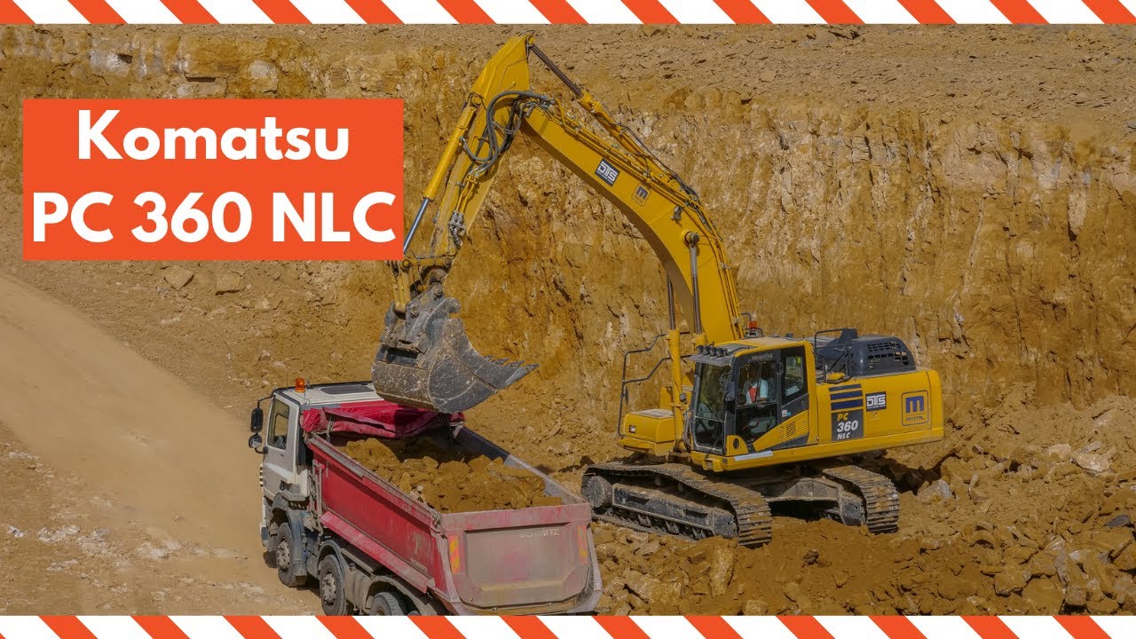Komatsu PC360 loading trucks in Luxembourg