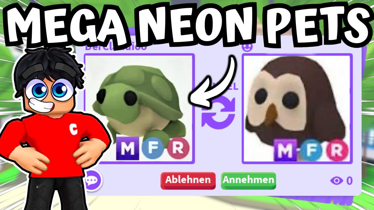 WIR TRADEN MEGA NEON PETS in ADOPT ME! | Roblox Deutsch