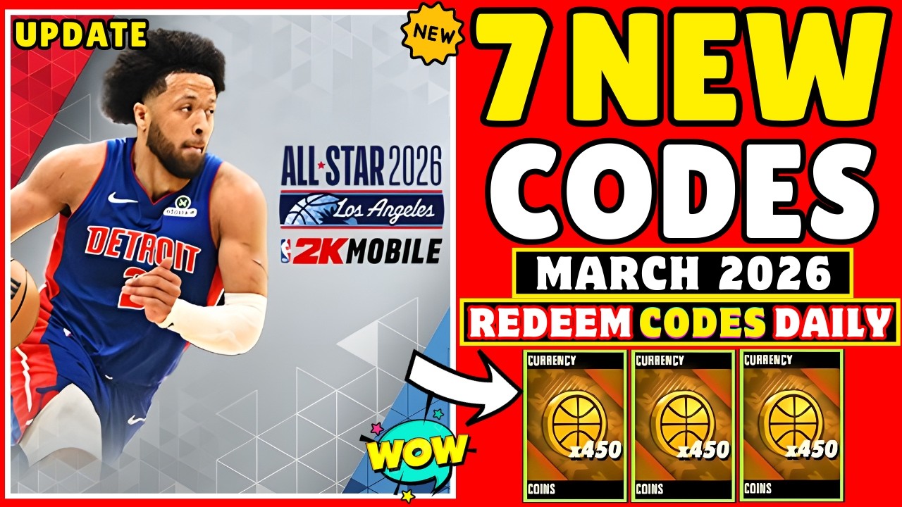 *NEW* UPDATE 🔥 NBA 2K MOBILE CODES IN MARCH 2026 | NEW GIFT CODES MARCH 2026