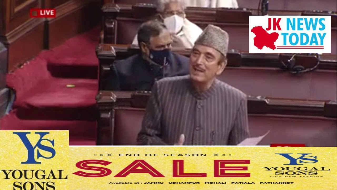 Ghulam Nabi Azad demands restoration of statehood in Rajya Sabha | JK News Today