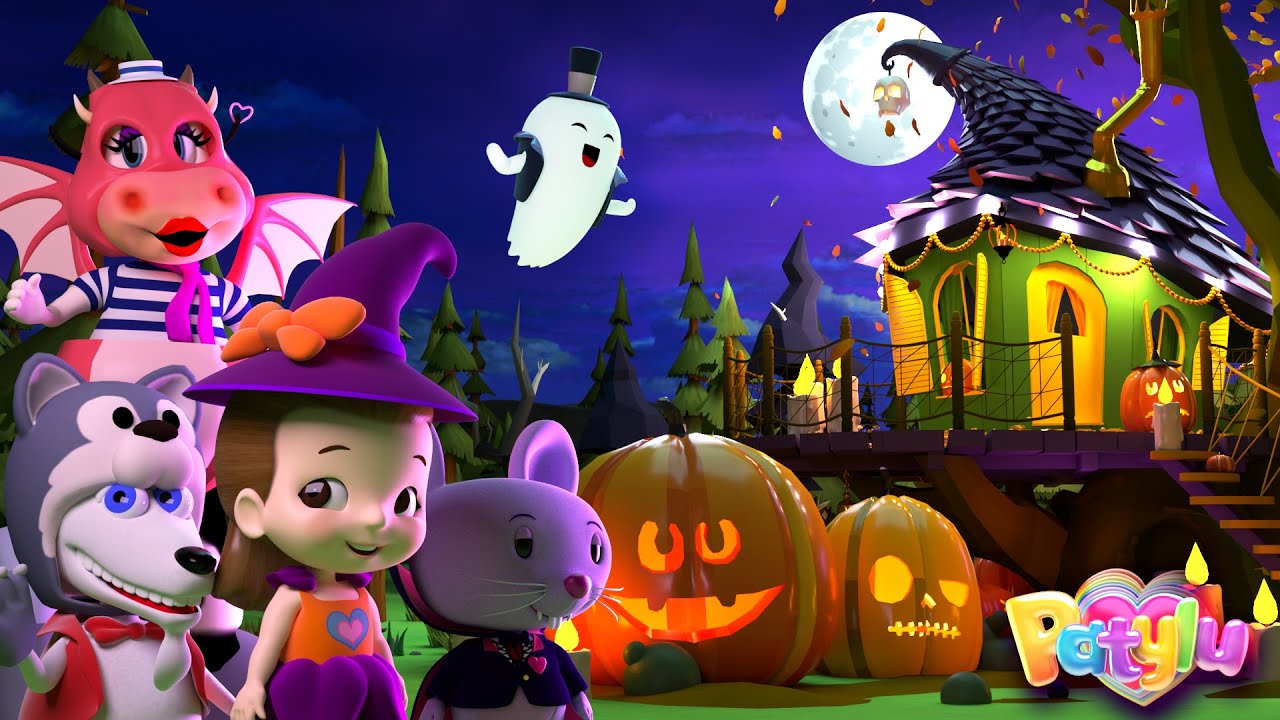 Patylu 💗- La Casa de los Sustos🏚👻 con Nesy🎀, Mousie🐭, Tomasa🐮 y el Chivito Tirolés🐐 #halloween