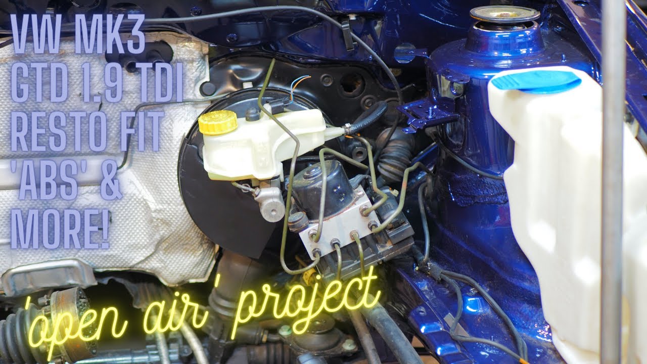 Golf mk3 GTD Open Air project, ABS Fitted and All the glass fitted.