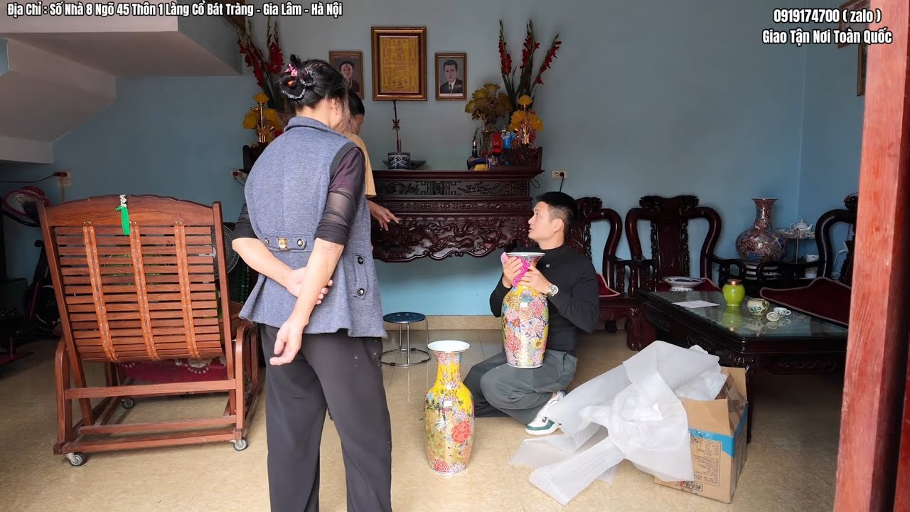 Bàn Giao Cặp Lộc Bình Về Với Gia Chủ #gomsucaocap  #dothocungcaocap  #battrangvietnam 