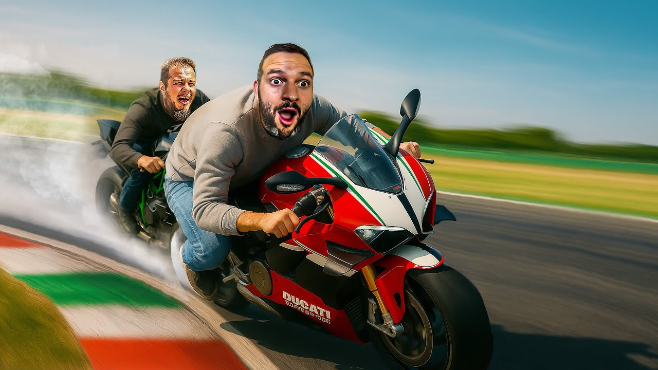 ON PR&Eacute;PARE LA PANIGALE ! 🔥(On fait la course avec LUCIEN et sa H2R😱)