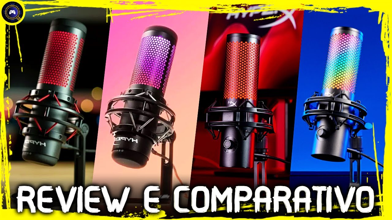 HyperX QuadCast 1 e 2: MELHOR MICROFONE CONDENSADOR USB? Review e Comparativo