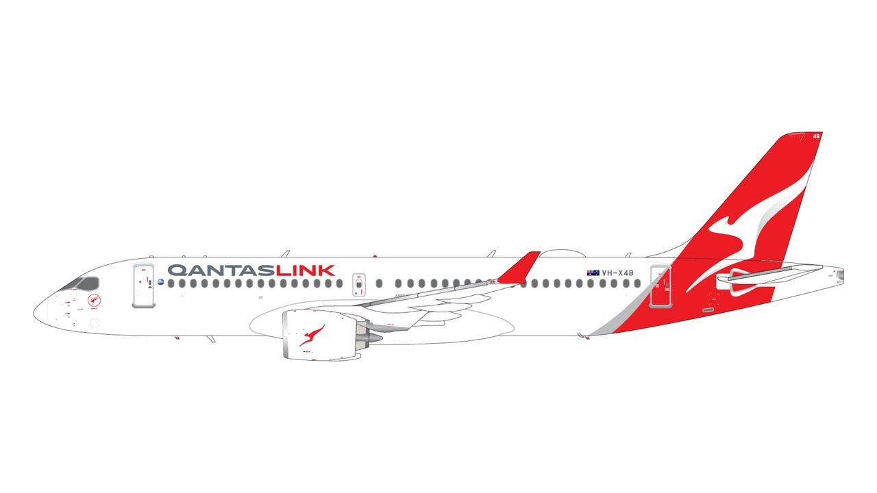 Model review: Gemini200 QantasLink Airbus A220 300 VH X4B