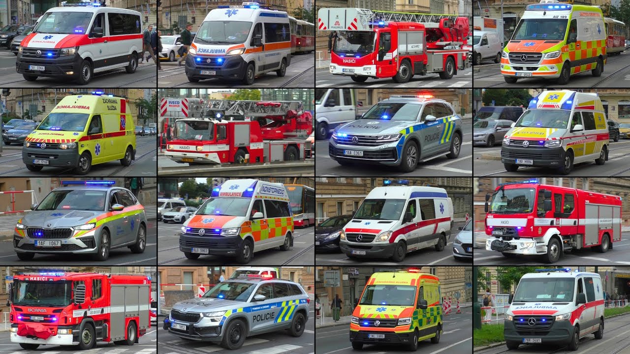 Záchranná Služba, Hasiči a Policie Praha naléhavě v Praha - Emergency Service Responding in Prague!