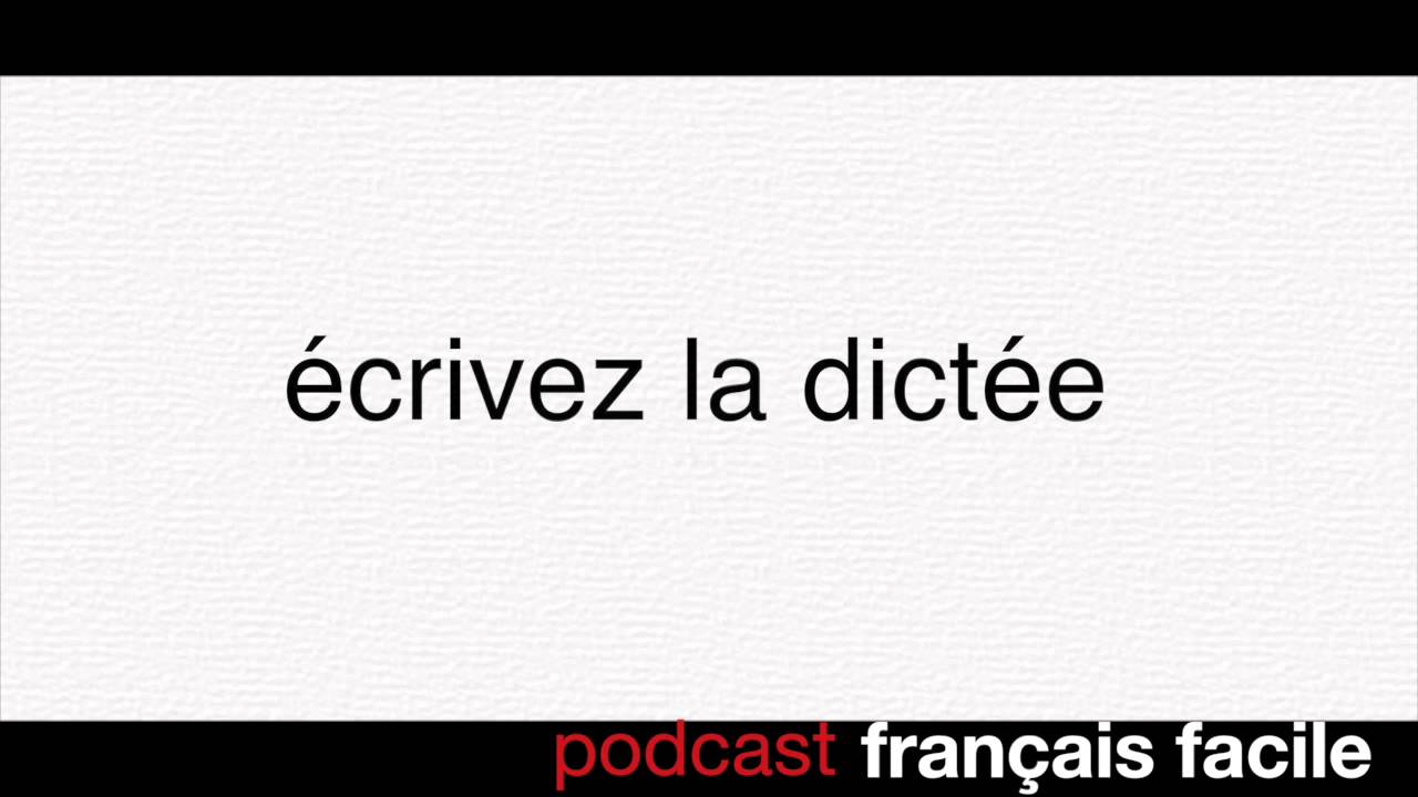 dictée en français -  voc transport en commun - french dictation