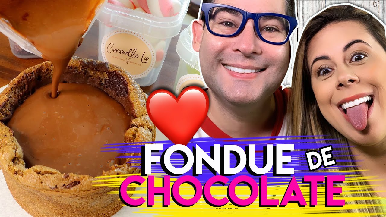 Fondue no Cookie GIGANTE ❤️ Dia dos namorados