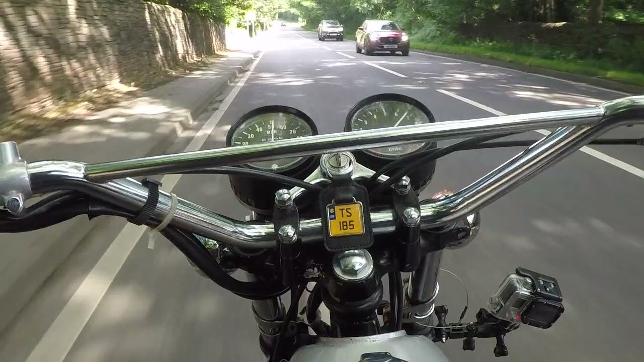 1974 Suzuki TS185 Ride and review