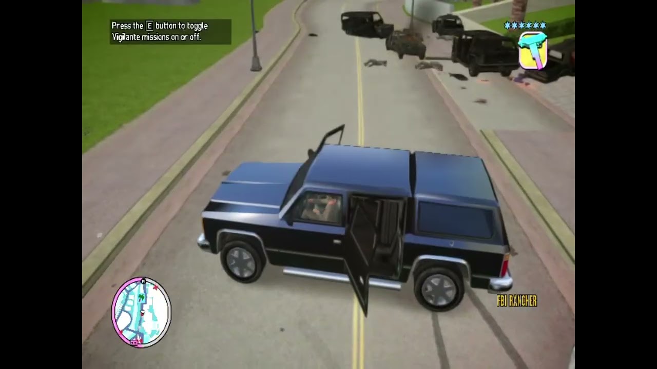 GTA Vice City Nextgen Edition VCPD Shootout + Insane Six Stars Wanted Level Escaped