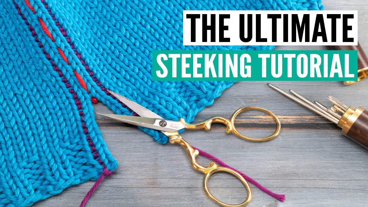 How to steek like a pro! (3 easys ways for all projects!)