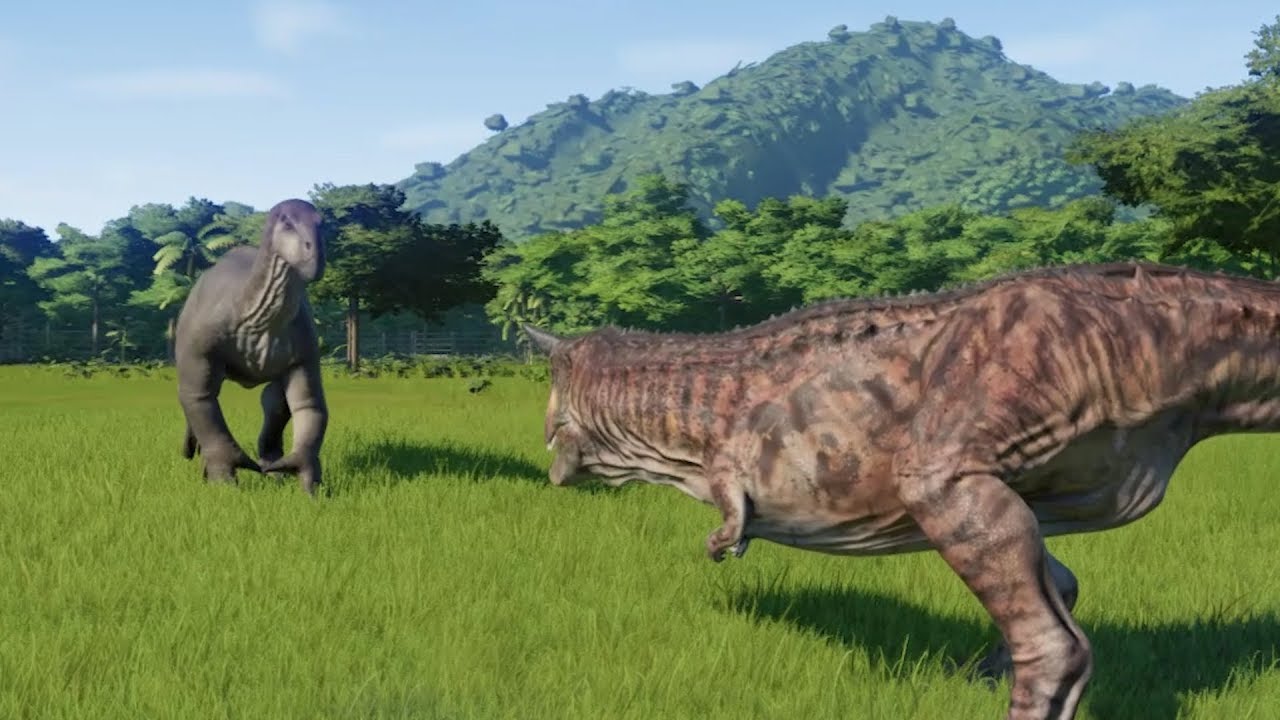 Iguanodon(Modified) VS Carnotaurus, Suchomimus, Baryonyx, Majungasaurus and Metriacanthosaurus - JWE