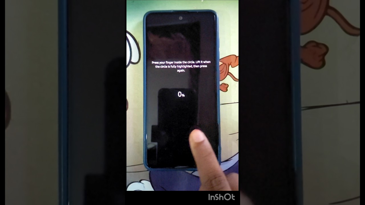 In Display Fingerprint Set Up Samsung | Android Gyan #samsung #viral #shorts