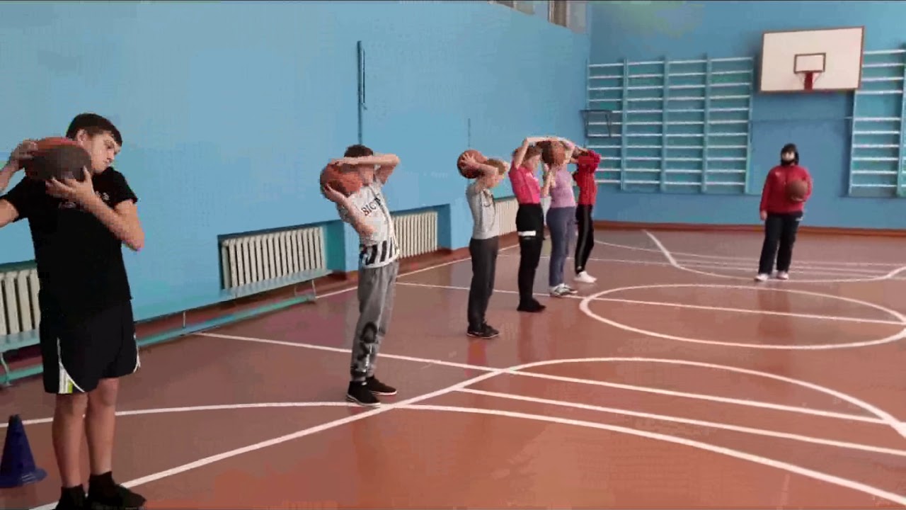 Урок физкультуры. Баскетбол 🏀 7 класс