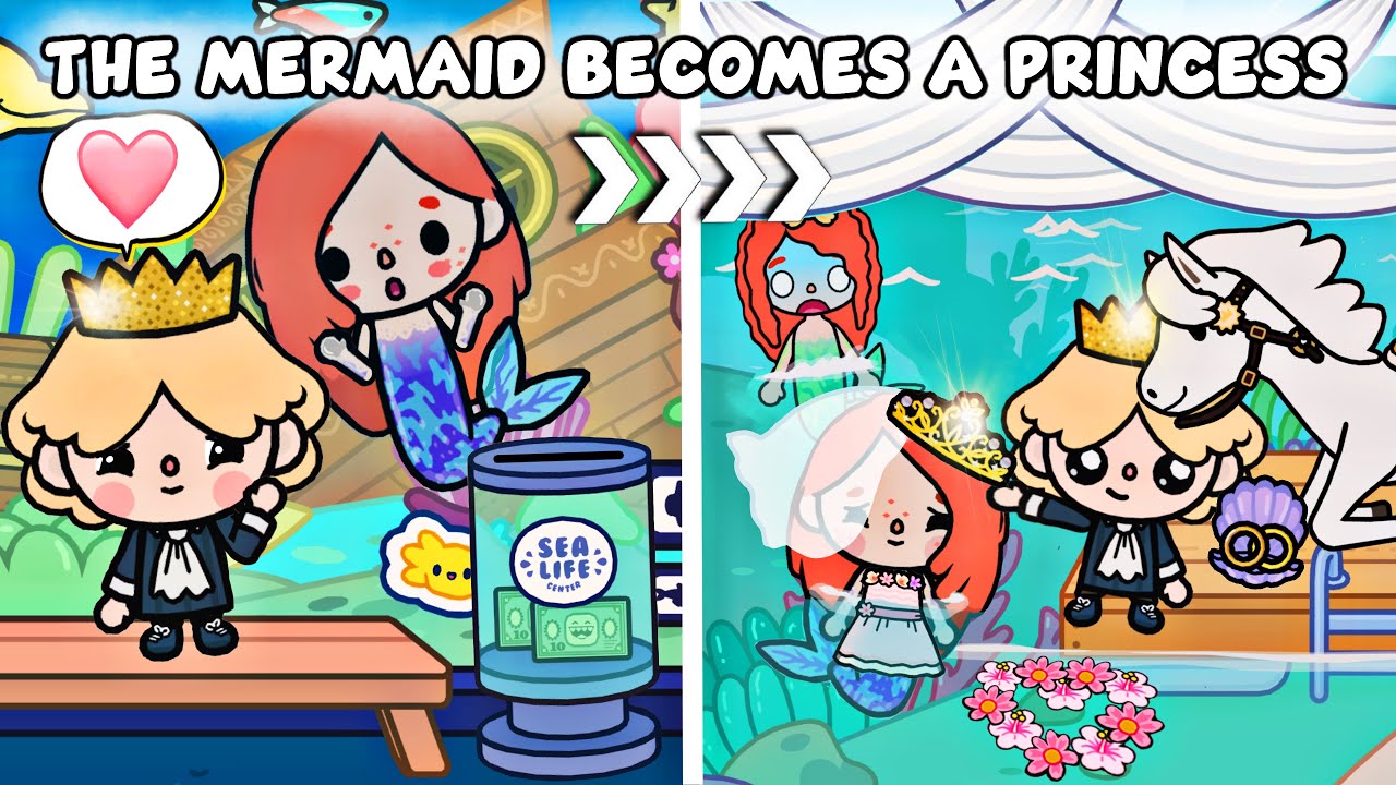 Prince Fell In Love With a Mermaid | The Mermaid Becomes A Princess | Toca Life Story / Toca Boca