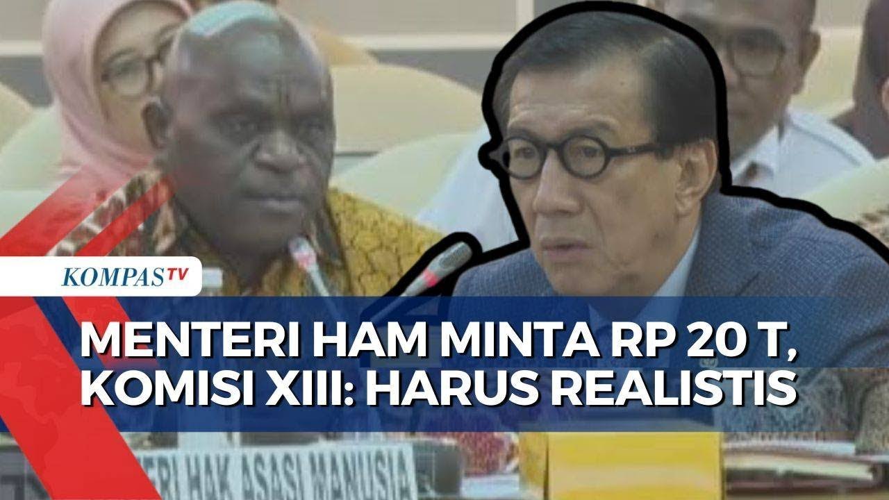 Menteri HAM Natalius Pigai Minta Anggaran Rp 20 Triliun, Yasonna Laoly Sebut Harus Realistis