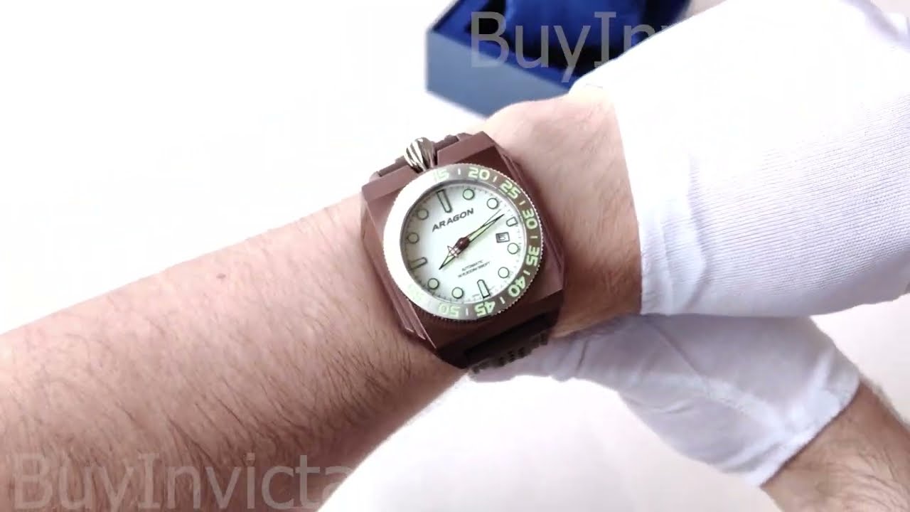 Aragon Concept S Full Lume Dial Automatic Men's Watch | Крупные Мужские Механические Часы Арагон