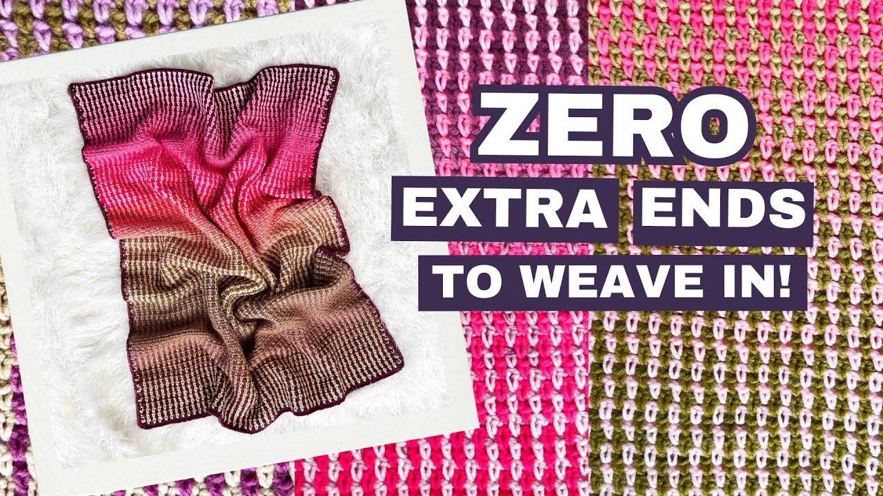 Mesmerizing Crochet Moss Stitch Blanket | NO Color Changes!