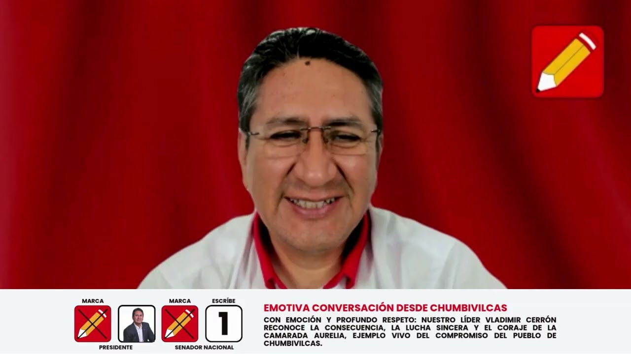 Emotiva conversación con profundo respeto entre el Dr. Vladimir Cerrón con la compatriota Aurelia