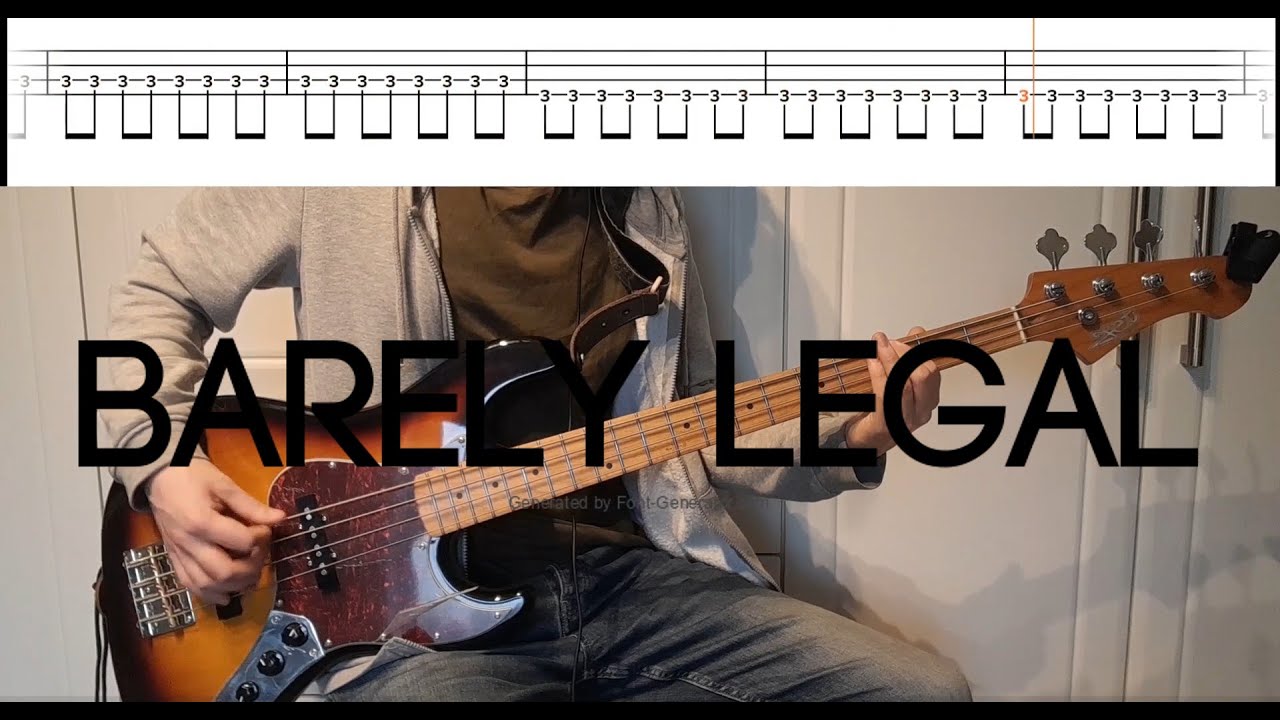 The Strokes - Barely Legal - Bass Cover With TABS
