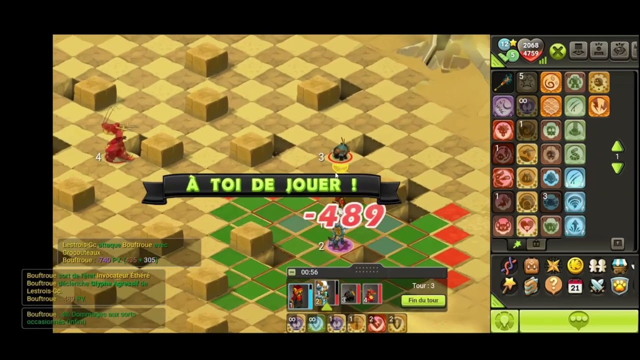 Dofus Touch 1c1 Osa feu